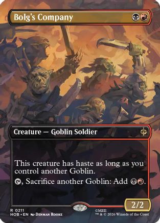 Bolg's Company (Borderless) (211) Foil - The Hobbit