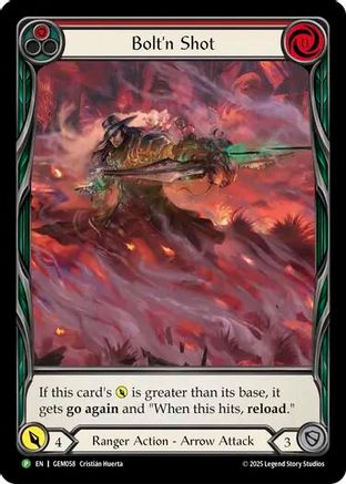 Bolt'n Shot (Red) (Extended Art) (GEM058) - GEM Pack