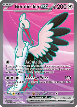 Bombirdier ex (Full Art) (234) Holofoil - Paradox Rift