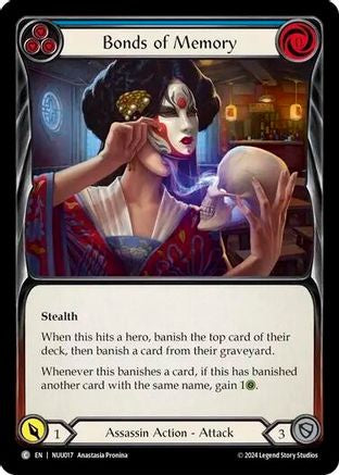Bonds of Memory (Blue) (NUU017) - Blitz Deck: Part the Mistveil - Nuu