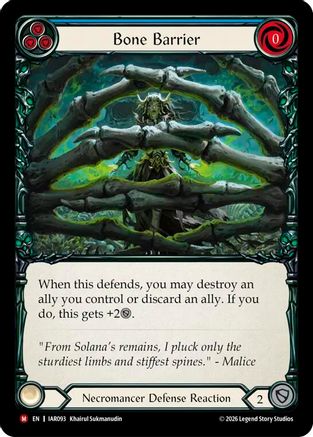 Bone Barrier (IAR093) Rainbow Foil - Usurp the Shadow Throne
