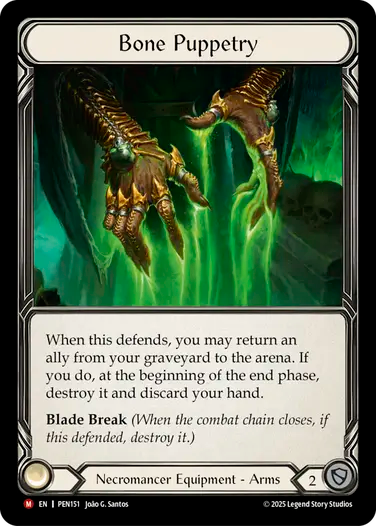 Bone Puppetry (PEN151) Cold Foil - Compendium of Rathe