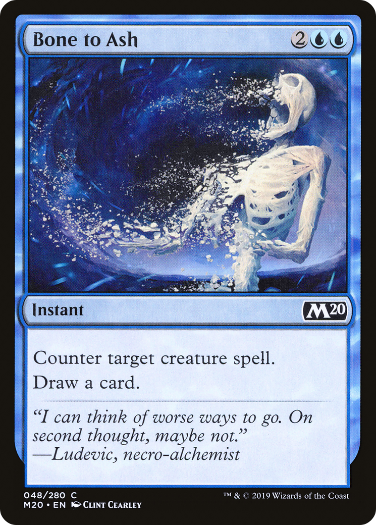 Bone to Ash (048) - Core Set 2020 Foil