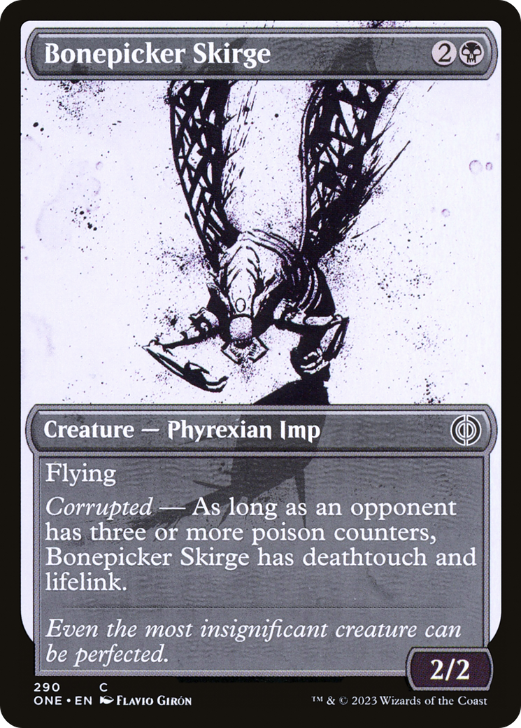 Bonepicker Skirge (Showcase) (290) - Phyrexia: All Will Be One Foil