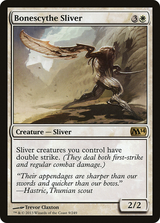 Bonescythe Sliver (009) Foil - Magic 2014