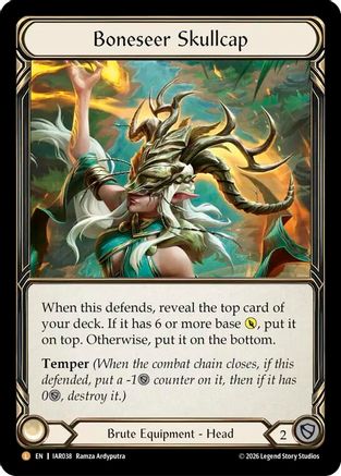 Boneseer Skullcap (IAR038) Rainbow Foil - Usurp the Shadow Throne
