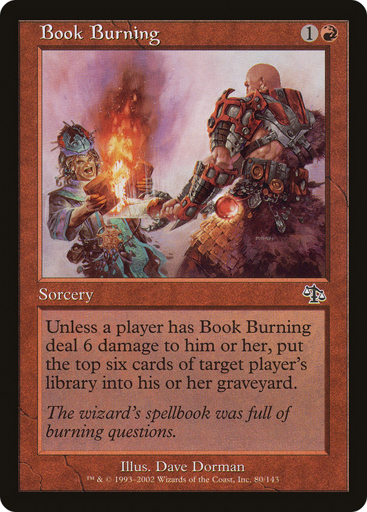 Book Burning (080) Foil - Judgment