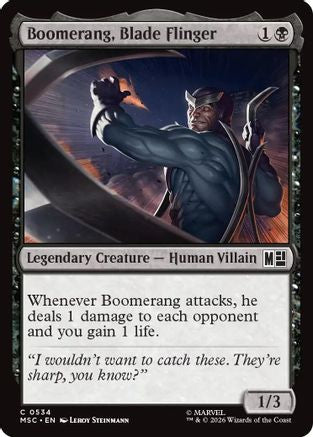 Boomerang, Blade Flinger (534) - Commander: Marvel Super Heroes