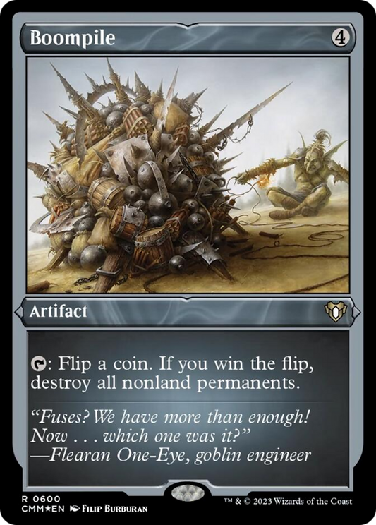 Boompile (600) Etched Foil - Commander Masters