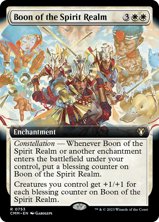 Boon of the Spirit Realm (Extended Art) (753) Foil - Commander Masters