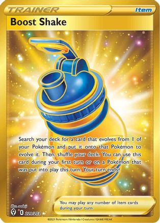 Boost Shake (Gold) (229) Holofoil - Evolving Skies
