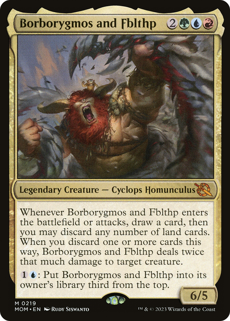 Borborygmos and Fblthp (219) - March of the Machine Foil