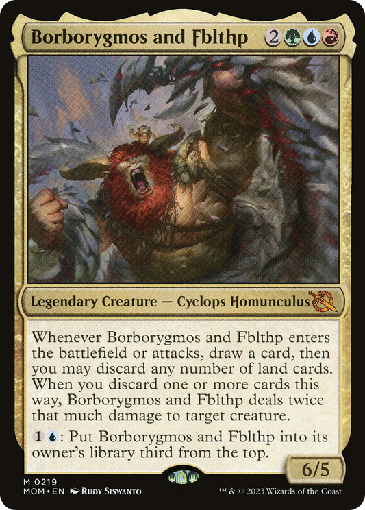 Borborygmos and Fblthp (219) - March of the Machine Foil
