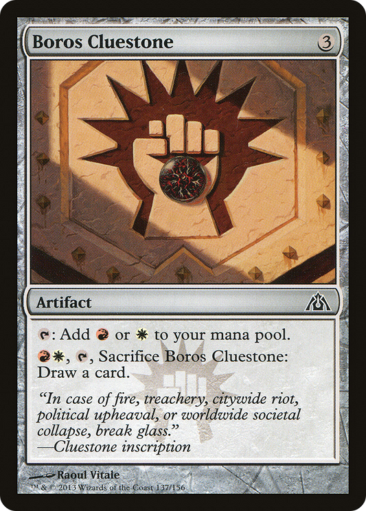 Boros Cluestone (137) Foil - Dragon's Maze