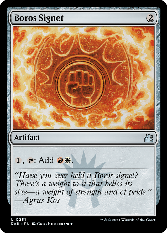Boros Signet (251) Foil - Ravnica Remastered