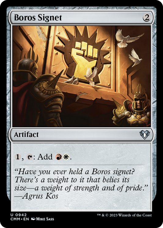 Boros Signet (942) - Commander Masters