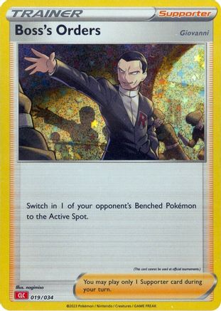 Boss's Orders (CLC) (19) Holofoil - Trading Card Game Classic