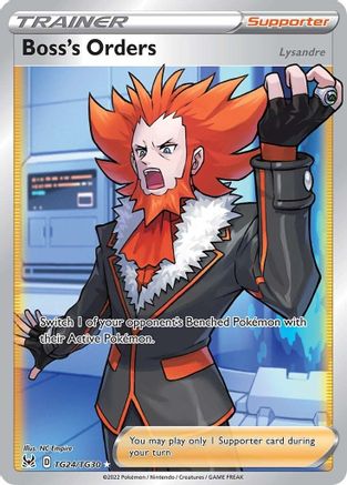 Boss's Orders (Full Art) (TG24) Holofoil - Lost Origin