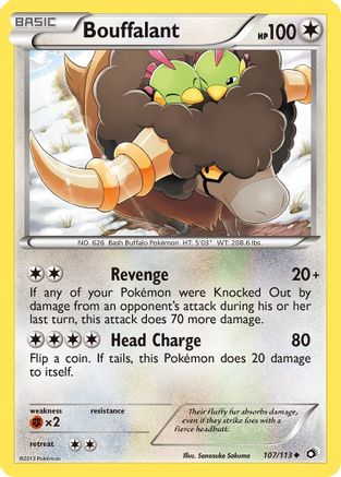 Bouffalant (107) Reverse Holofoil - Legendary Treasures