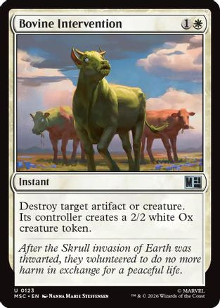Bovine Intervention (123) Surge Foil - Commander: Marvel Super Heroes