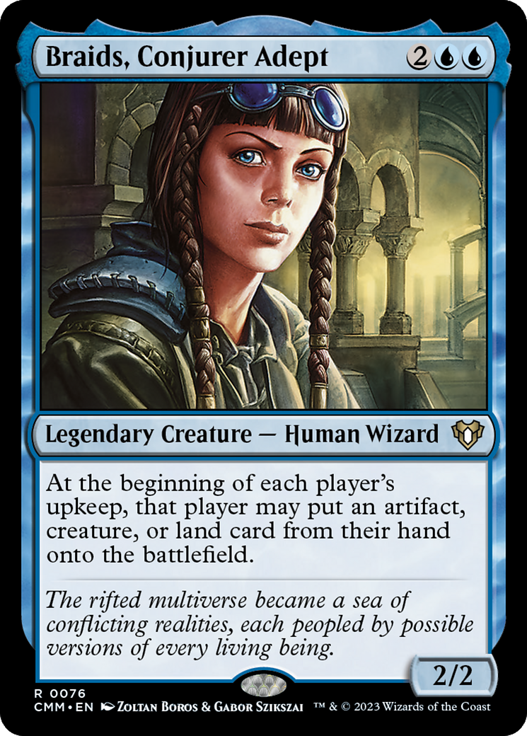 Braids, Conjurer Adept (076) - Commander Masters