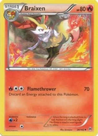 Braixen (26) Reverse Holofoil - BREAKthrough