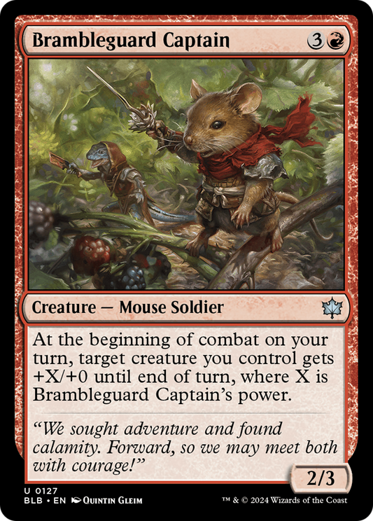 Brambleguard Captain (127) - Bloomburrow Foil