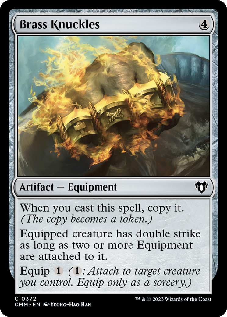 Brass Knuckles (372) Foil - Commander Masters