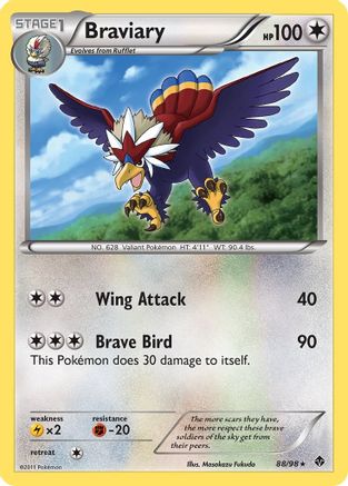 Braviary (88) Reverse Holofoil - Emerging Powers