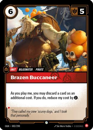 Brazen Buccaneer (002) Foil - Origins