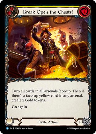Break Open The Chests (Yellow) (PEN170) Rainbow Foil - Compendium of Rathe