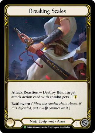 Breaking Scales (Golden) (FAB148) Cold Foil - Flesh and Blood: Promo Cards