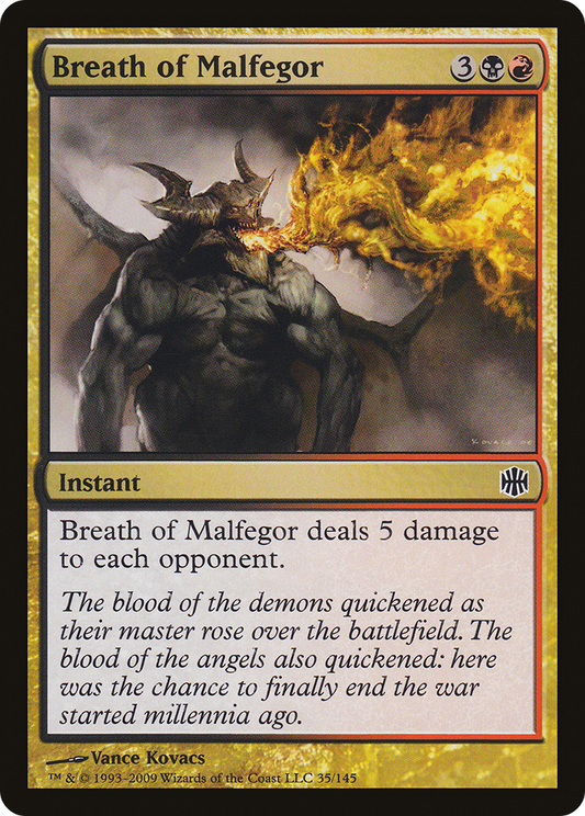 Breath of Malfegor (035) Foil - Alara Reborn