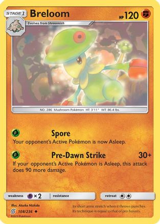Breloom (108) Reverse Holofoil - Unified Minds