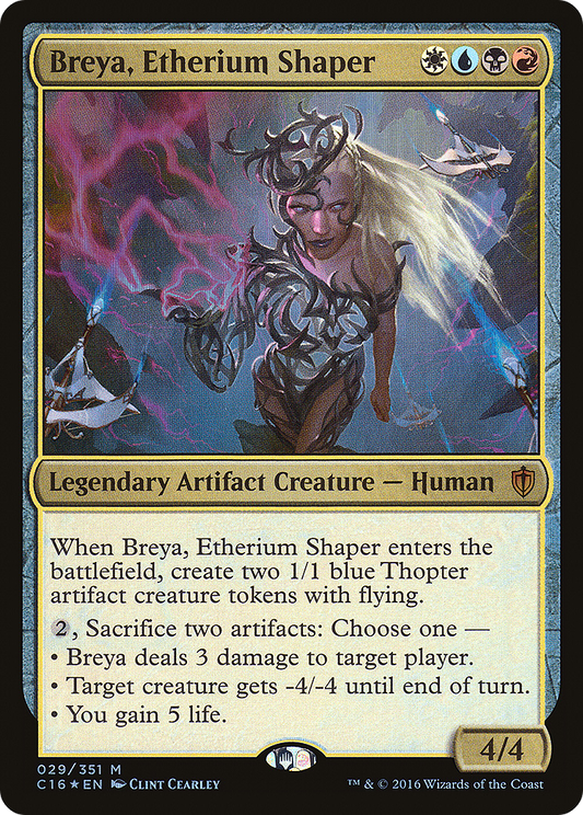 Breya, Etherium Shaper (029) Foil - Commander 2016