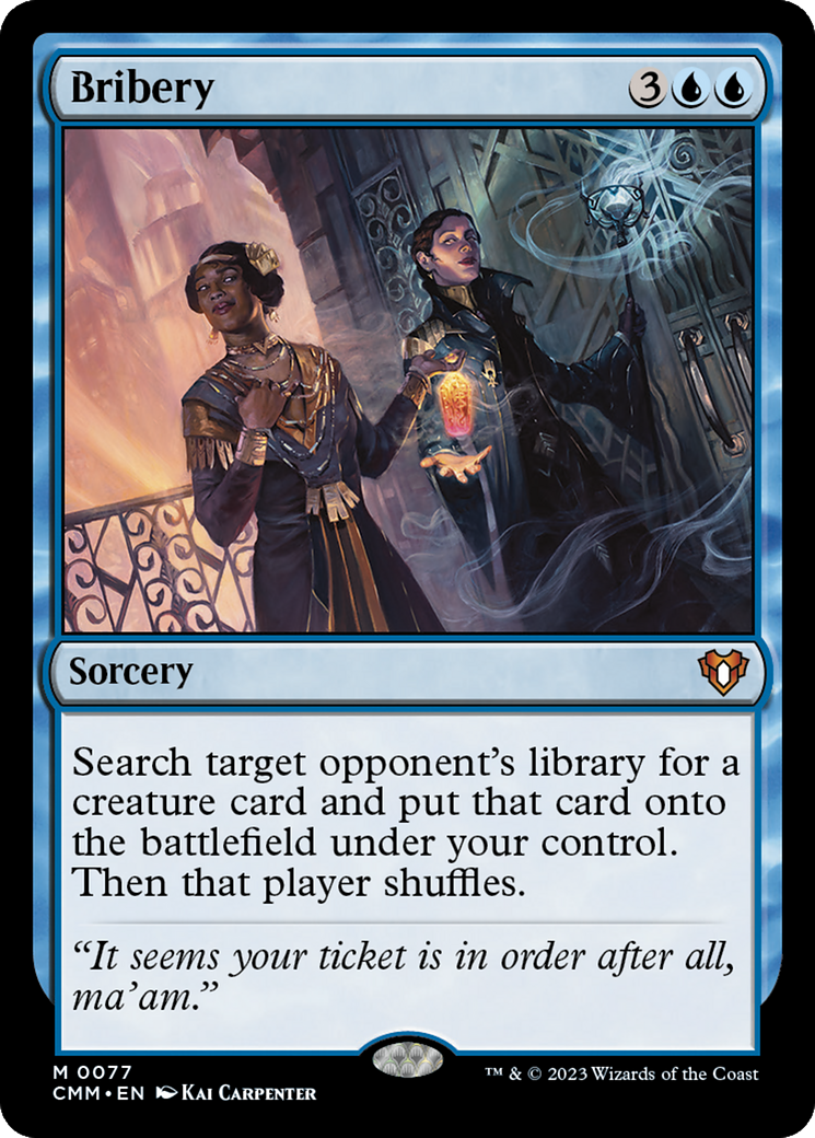 Bribery (077) Foil - Commander Masters