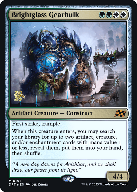 Brightglass Gearhulk (Prerelease) (191) Foil - Aetherdrift