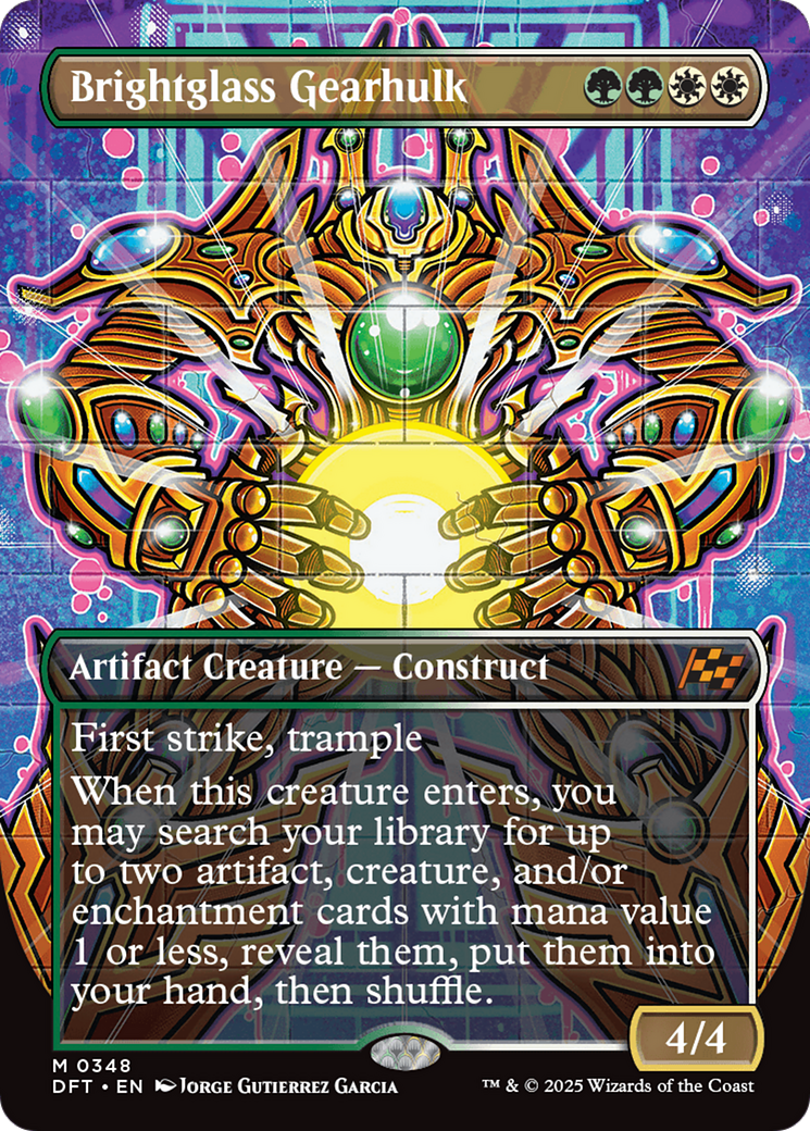 Brightglass Gearhulk (Borderless Graffiti) (348) Foil - Aetherdrift