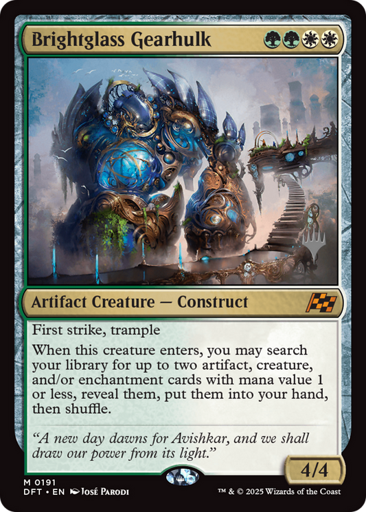Brightglass Gearhulk (Promo Pack) (191) Foil - Aetherdrift