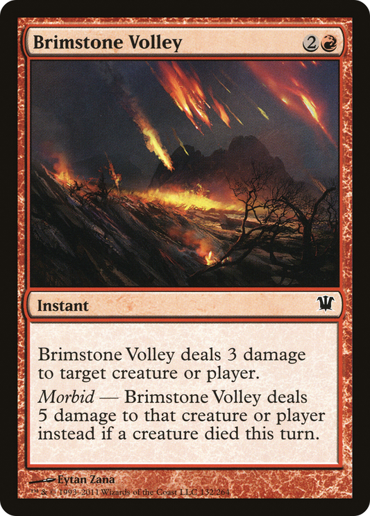 Brimstone Volley (132) Foil - Innistrad