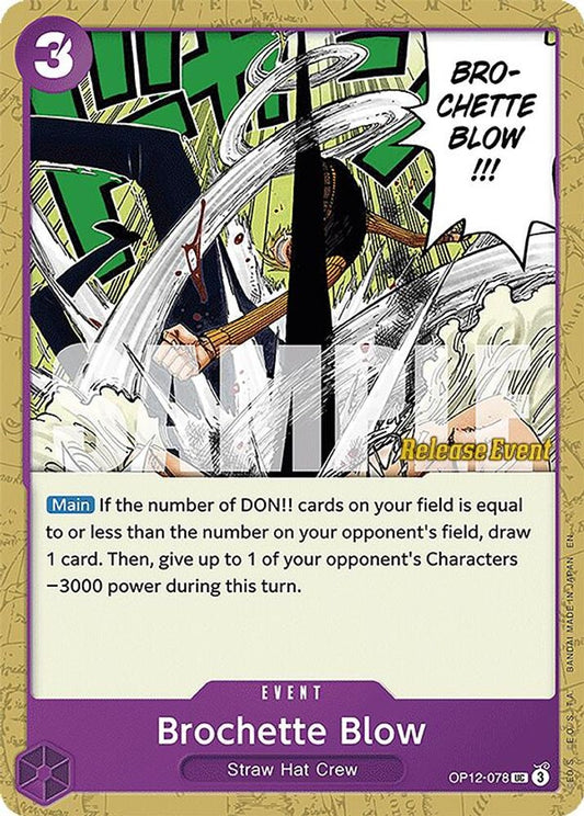 Brochette Blow (OP12-078) Release Event Cards