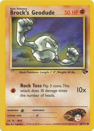 Brock's Geodude (68) (Unlimited) - Gym Challenge