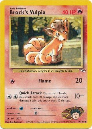 Brock's Vulpix (73) (Unlimited) - Gym Heroes