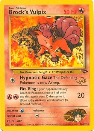 Brock's Vulpix [W Stamped] (37) - Wizards of the Coast Promos