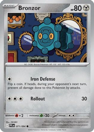 Bronzor (71) Reverse Holofoil - Phantasmal Flames