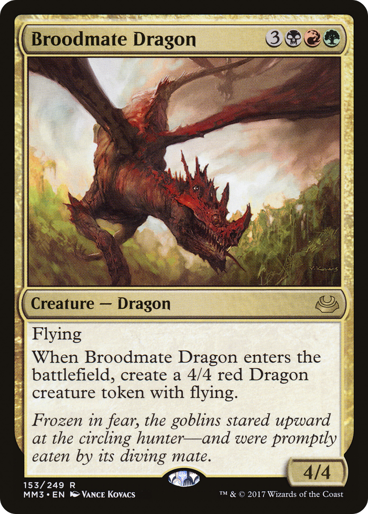 Broodmate Dragon (153) Foil - Modern Masters 2017