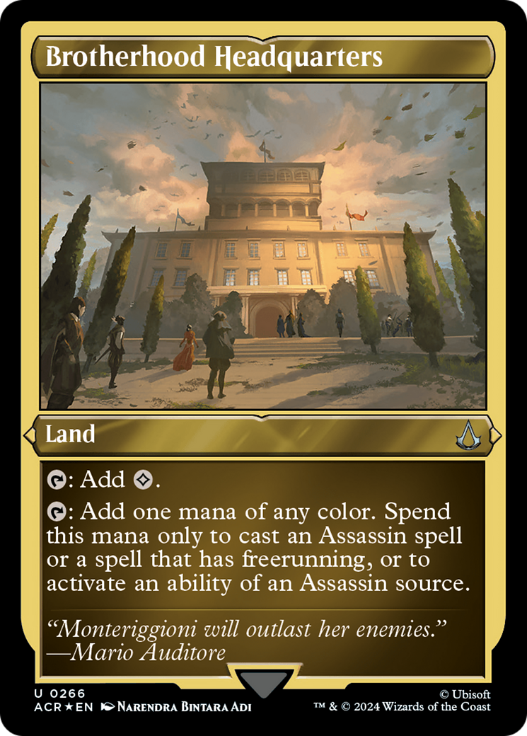 Brotherhood Headquarters (266) Etched Foil - Assassin's Creed