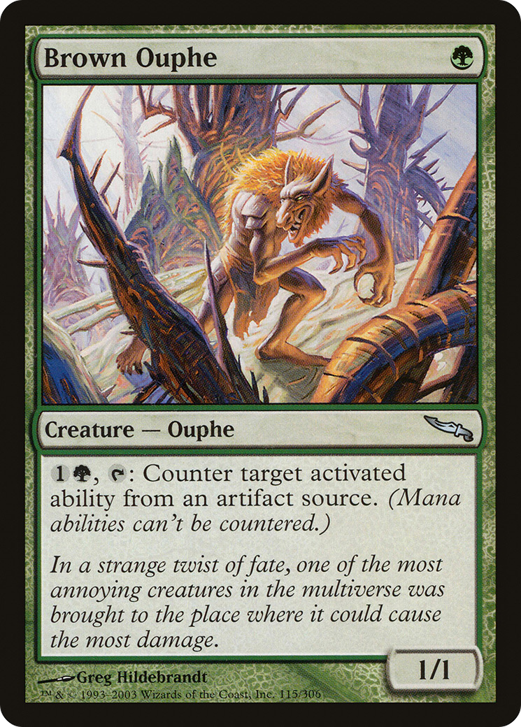 Brown Ouphe (115) Foil - Mirrodin