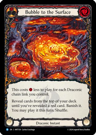 Bubble to the Surface (Red) (HNT154) Rainbow Foil - The Hunted