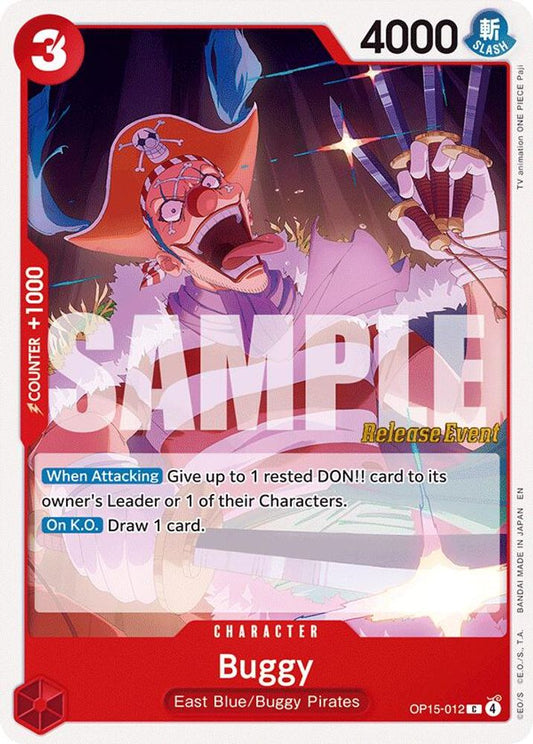 Buggy (OP15-012) Release Event Cards